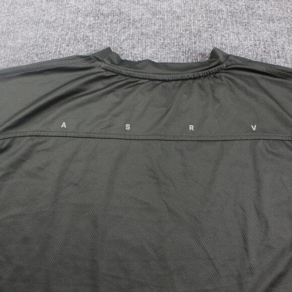 ASRV Shirt Mens Large AeroSilver Oversized Tee Only Those Who Risk Are Free Grey - Picture 5 of 10